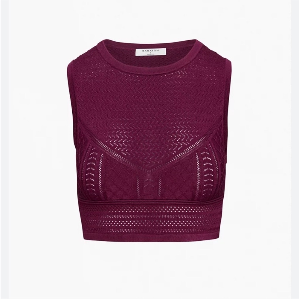 NWT Aritzia Babaton Pointelle Tank Grapevine